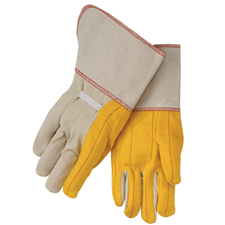 Canvas Back Hot Mill Glove with Gauntlet Cuff